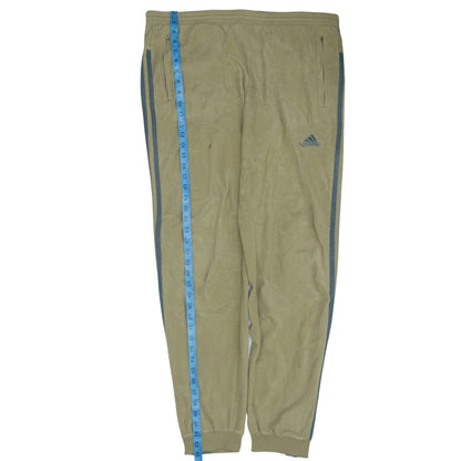 Adidas Men's Beige Jogger Trousers M Elastic Waist Sportswear