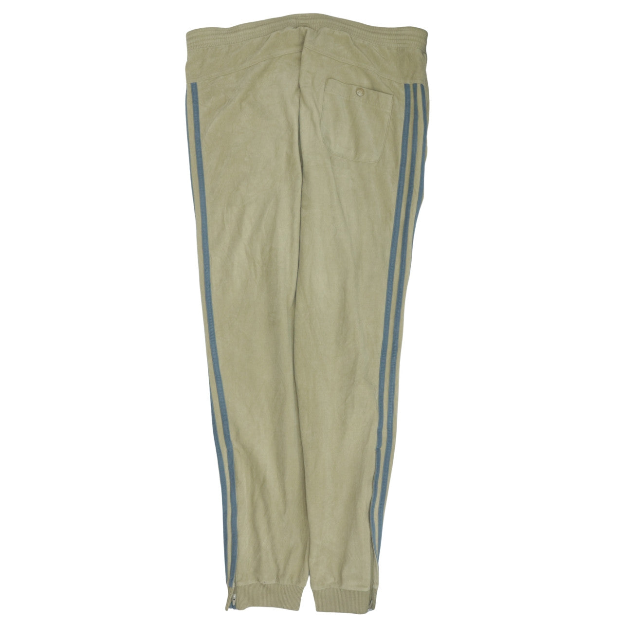 Adidas Men's Beige Jogger Trousers M Elastic Waist Sportswear