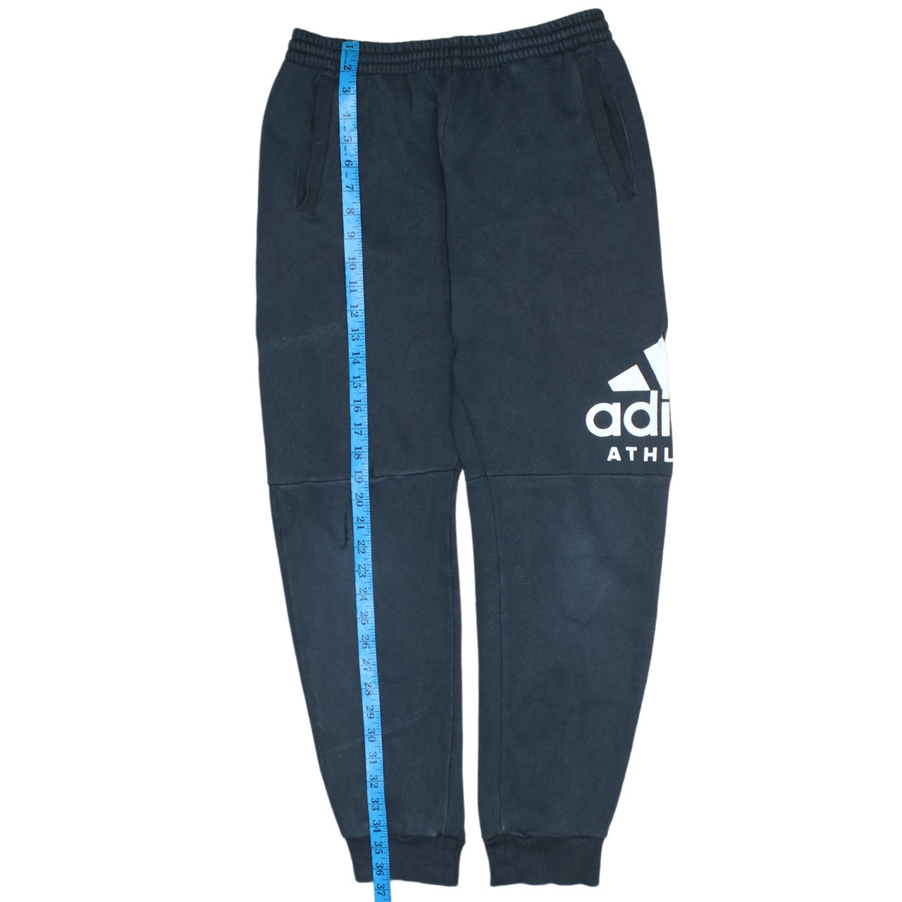 Adidas Boys Black Jogger Sweatpants 13-14 Years Elastic Waist Pockets