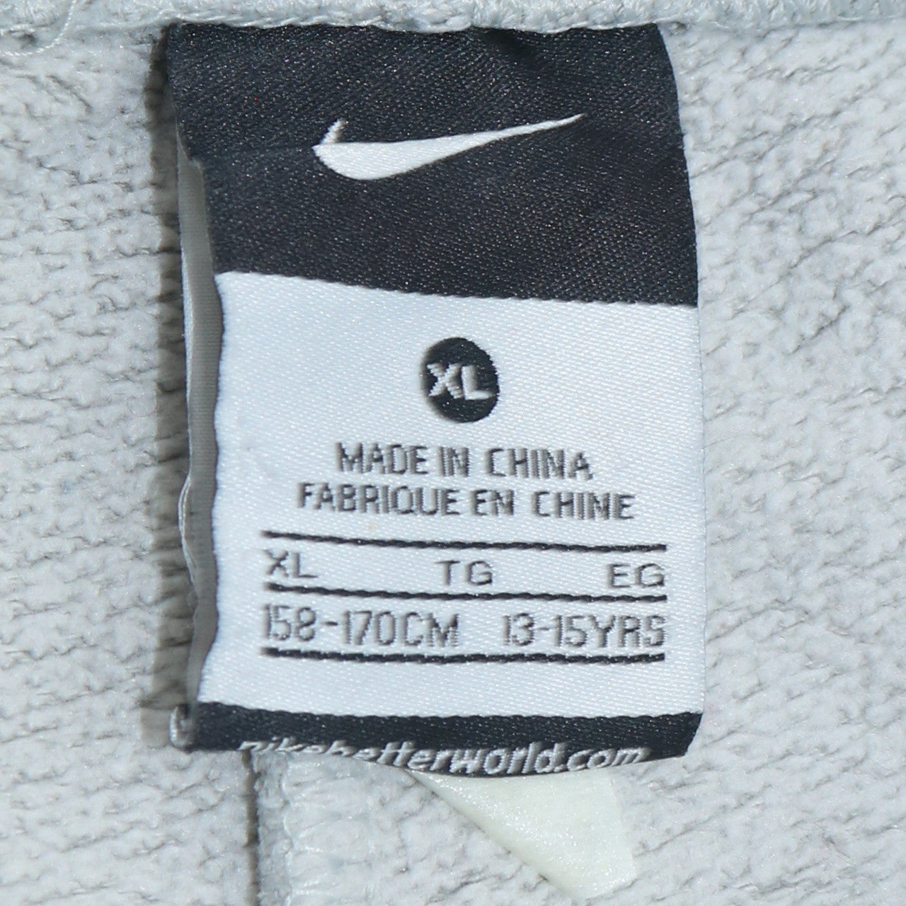 Nike Teens Grey XL Sweatpants Regular Fit with Logo