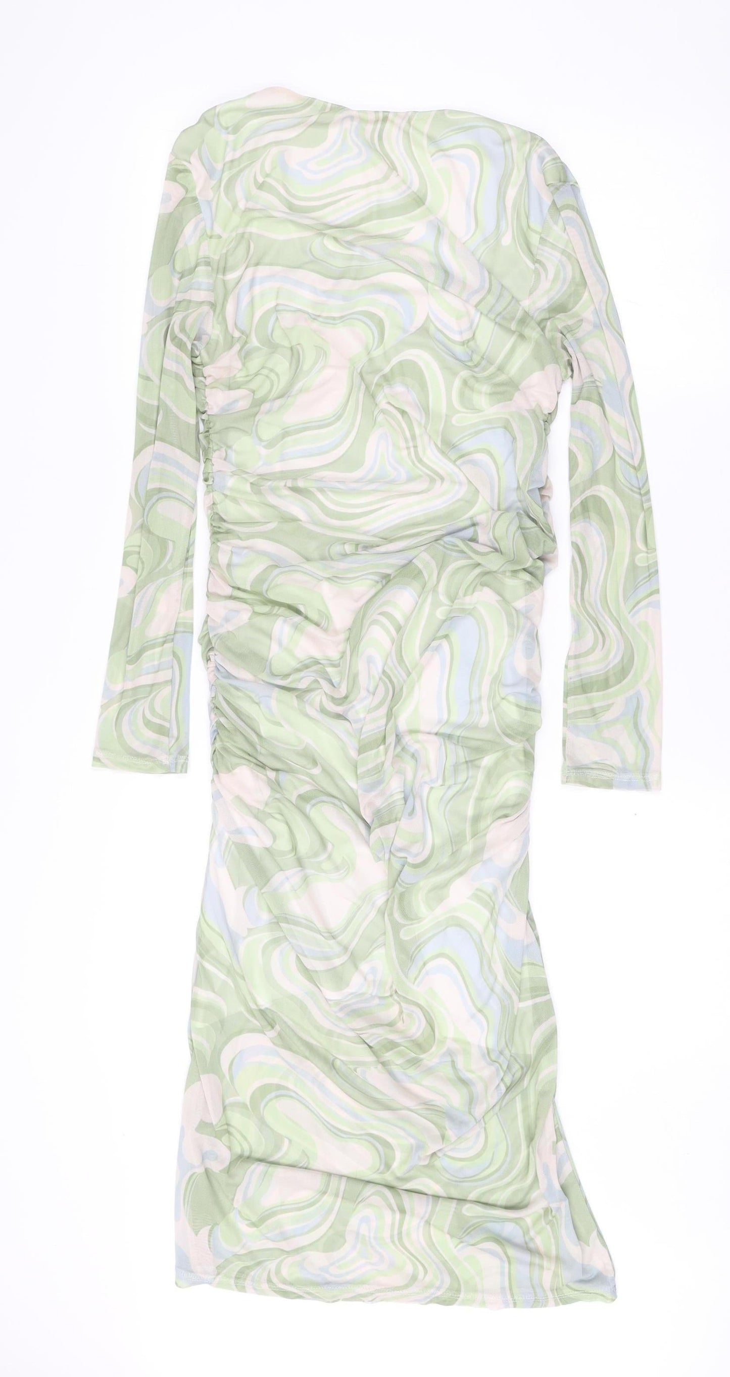 Miss Selfridge Women’s Multicoloured Midi Bodycon Dress UK 16