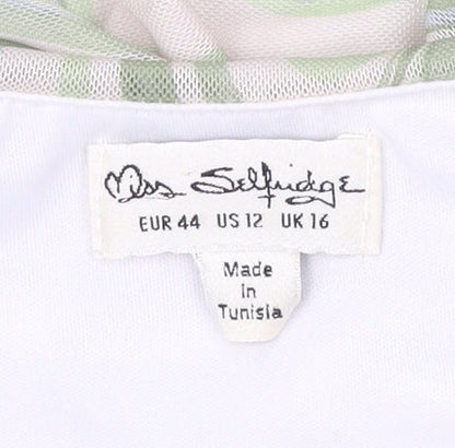 Miss Selfridge Women’s Multicoloured Midi Bodycon Dress UK 16