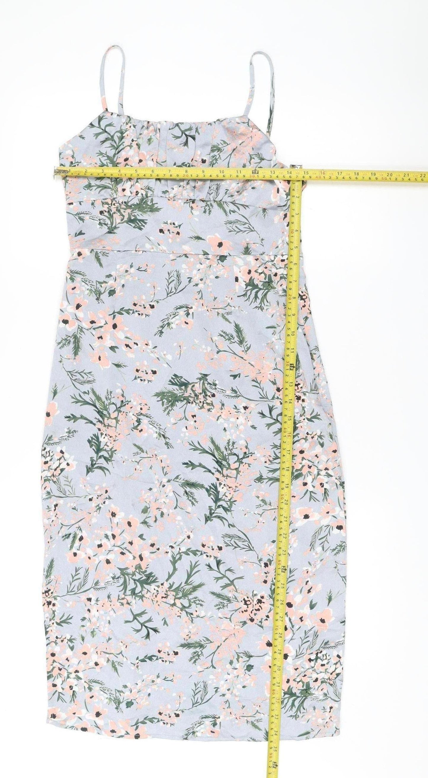 QED London Women’s Multicoloured Floral Slip Dress Size 8