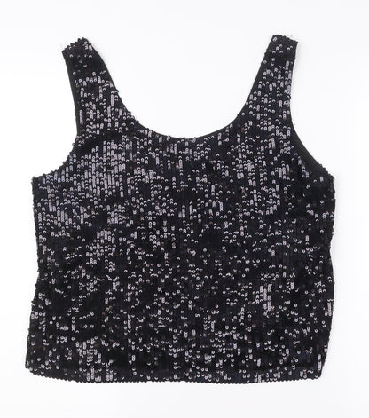Womens UK Size 14 New Look Black Camisole Tank