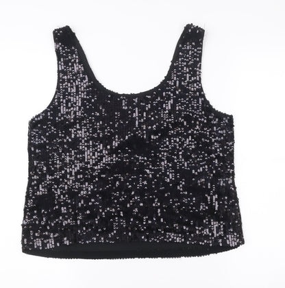 Womens UK Size 14 New Look Black Camisole Tank
