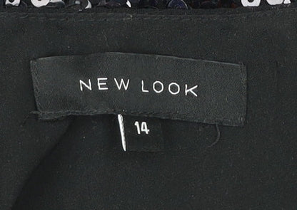Womens UK Size 14 New Look Black Camisole Tank