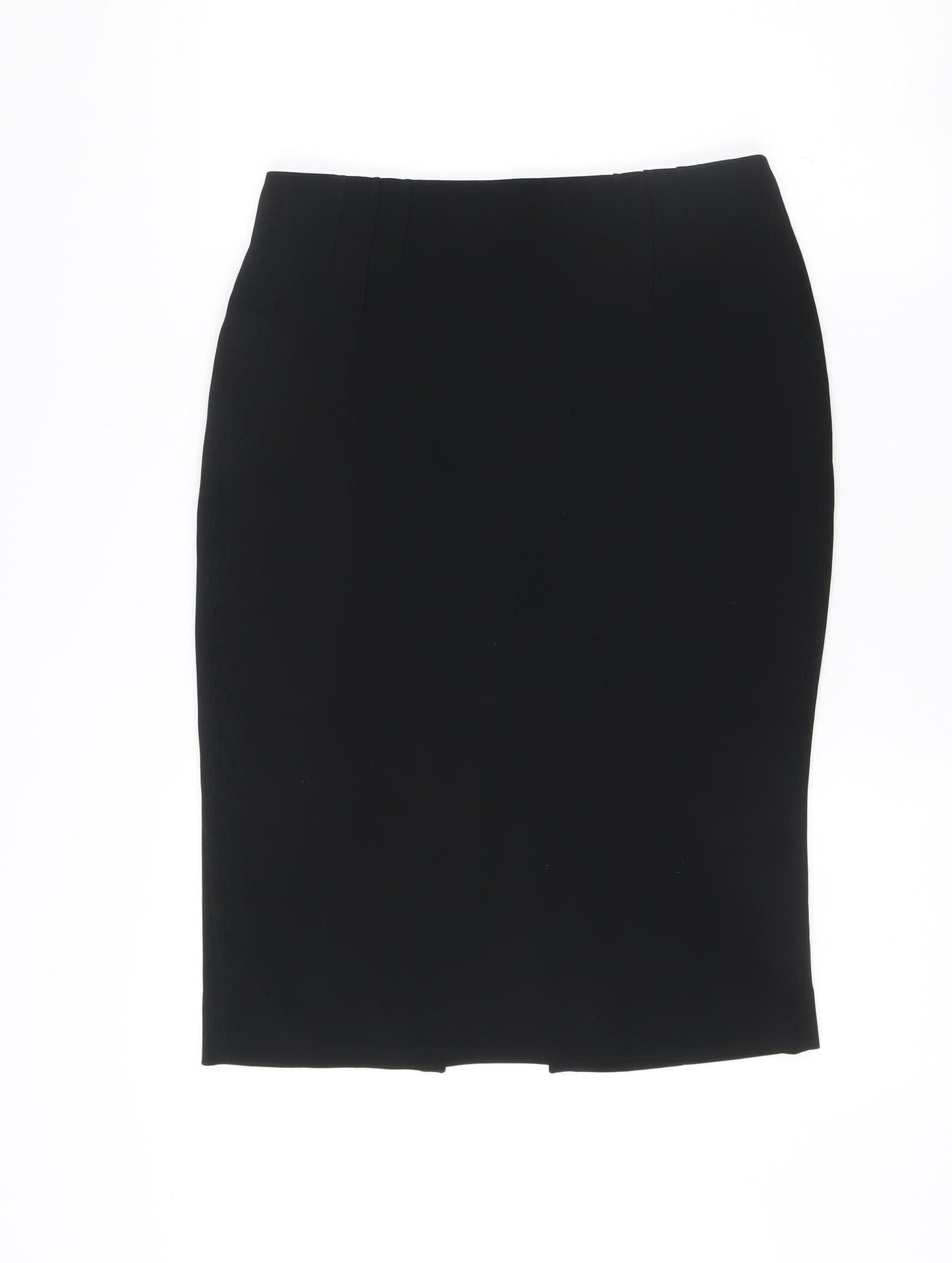 Hobbs Women Black Size 10 Pencil Skirt Knee Length Polyester