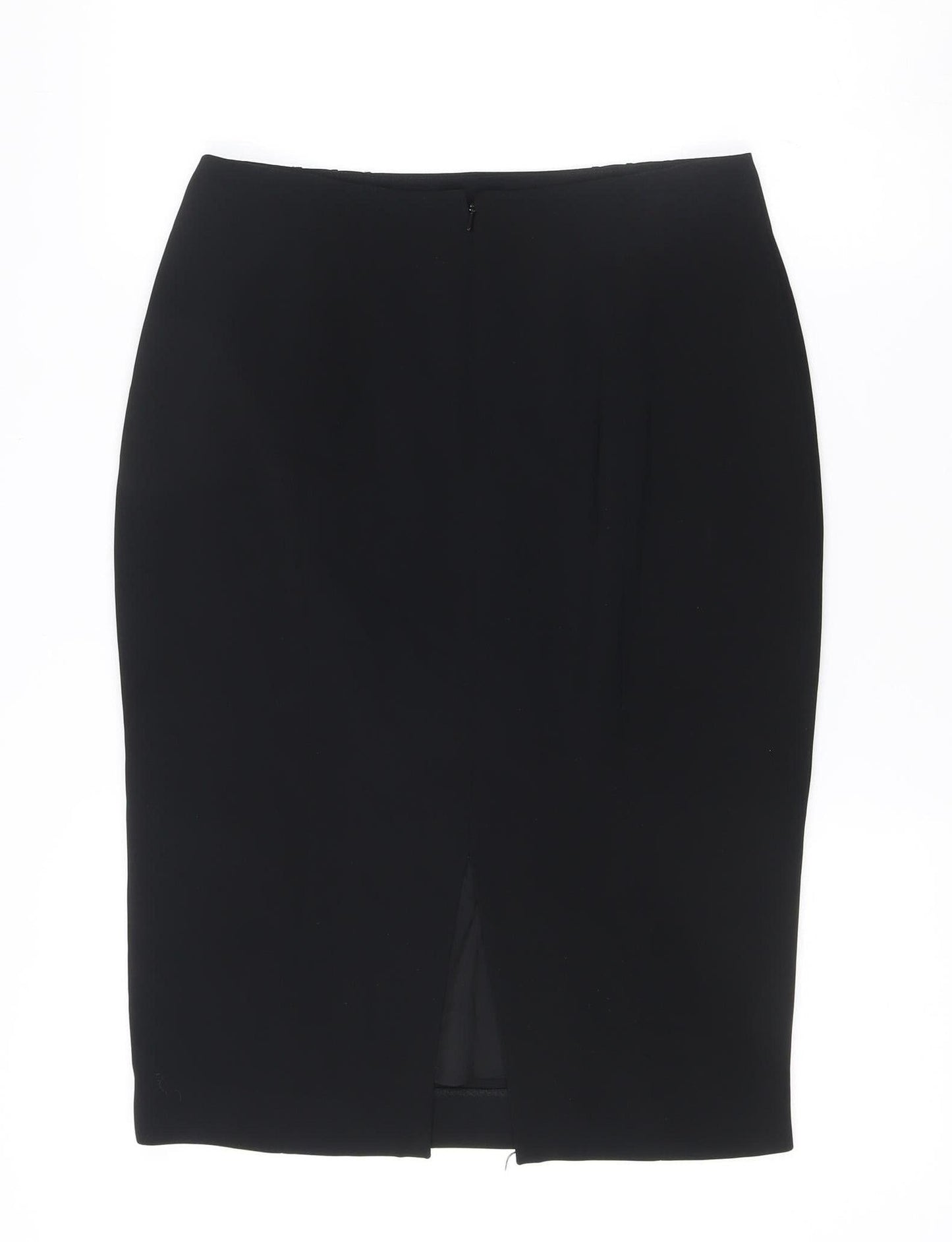 Hobbs Women Black Size 10 Pencil Skirt Knee Length Polyester