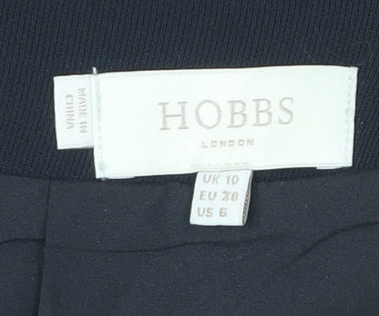 Hobbs Women Black Size 10 Pencil Skirt Knee Length Polyester