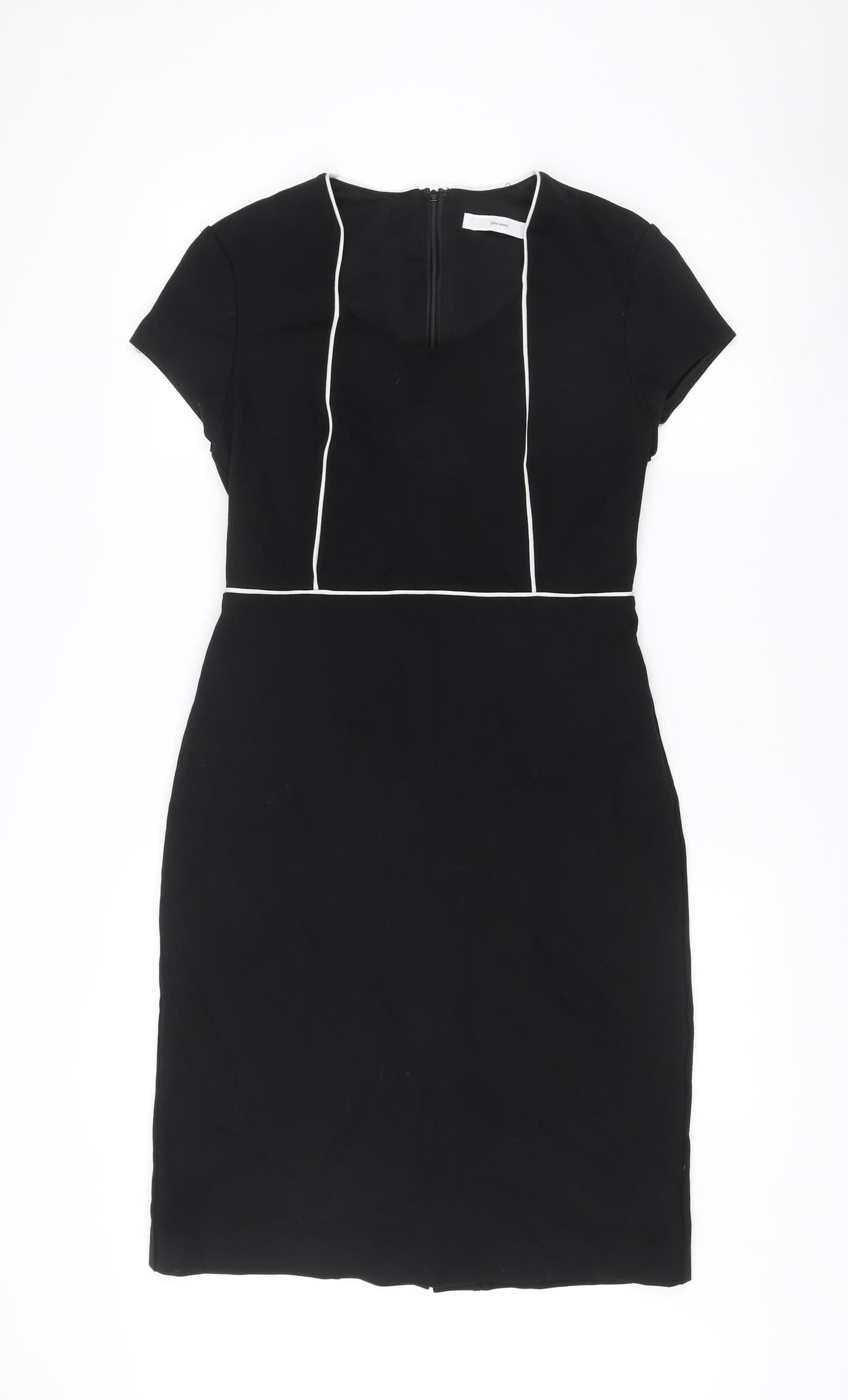 John Lewis Women’s Black Size 12 Sheath Knee Length Dress
