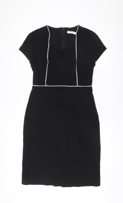 John Lewis Women’s Black Size 12 Sheath Knee Length Dress
