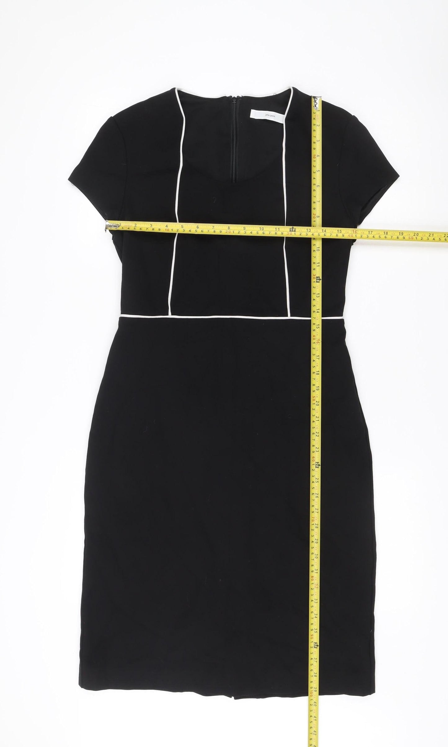John Lewis Women’s Black Size 12 Sheath Knee Length Dress