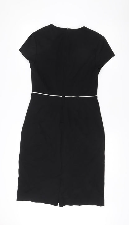 John Lewis Women’s Black Size 12 Sheath Knee Length Dress