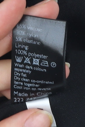 John Lewis Women’s Black Size 12 Sheath Knee Length Dress