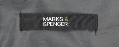 Marks and Spencer Womens Black Grey Bodycon Dress Size 12 Workwear