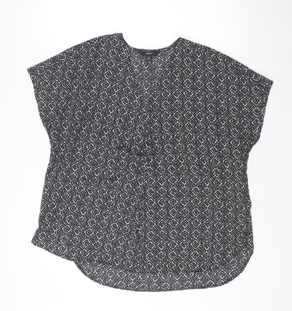 Womens UK Size 14 NEXT Black Basic Blouse