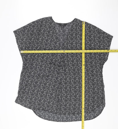 Womens UK Size 14 NEXT Black Basic Blouse