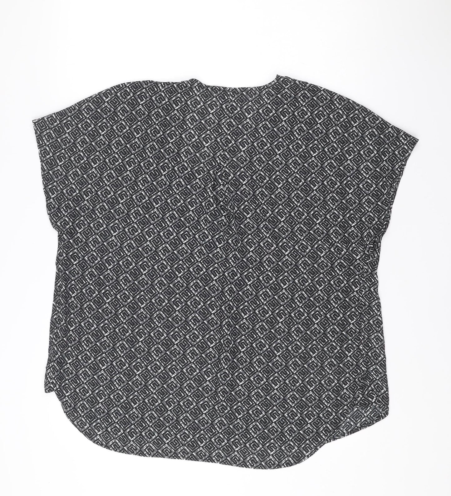 Womens UK Size 14 NEXT Black Basic Blouse