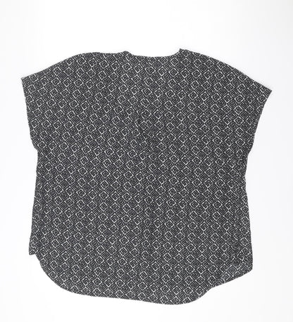 Womens UK Size 14 NEXT Black Basic Blouse