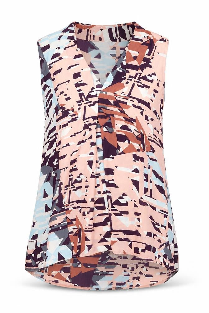 Womens UK Size 10 NEXT Multicoloured Tunic Blouse