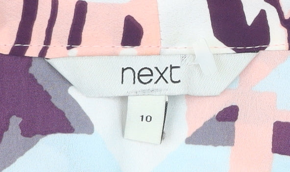 Womens UK Size 10 NEXT Multicoloured Tunic Blouse