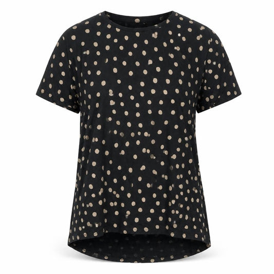 Womens UK Size M Zara Black Basic T-Shirt