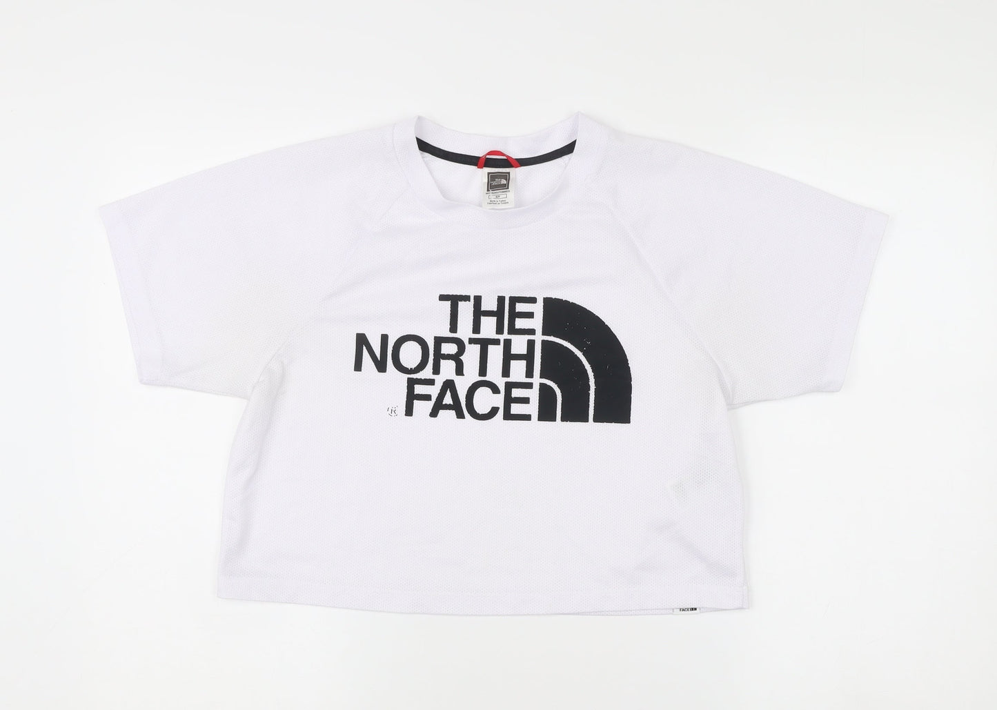 Womens UK Size S The North Face White Cropped T-Shirt