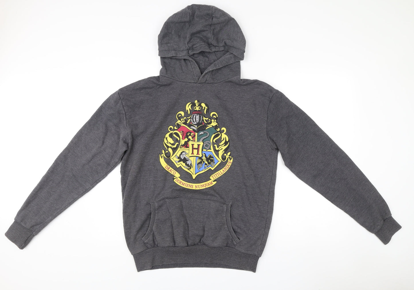 Mens UK Size M Harry Potter Grey Pullover Hoodie