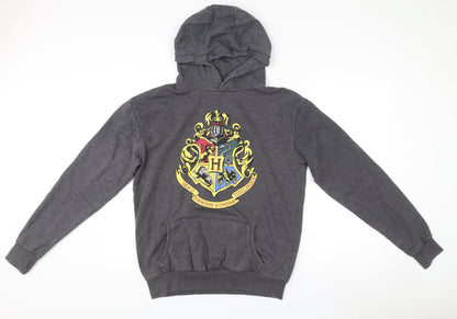 Mens UK Size M Harry Potter Grey Pullover Hoodie