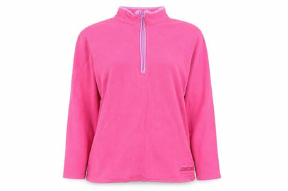 Peter Storm Womens Pink Cotton 1/4 Zip Track Jacket Size 12