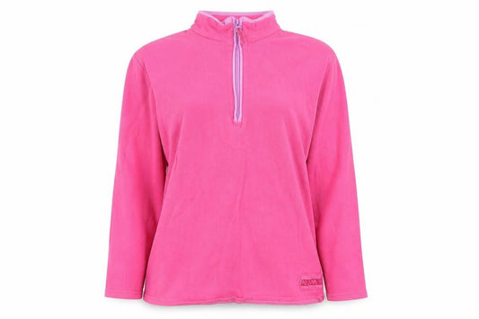 Peter Storm Womens Pink Cotton 1/4 Zip Track Jacket Size 12