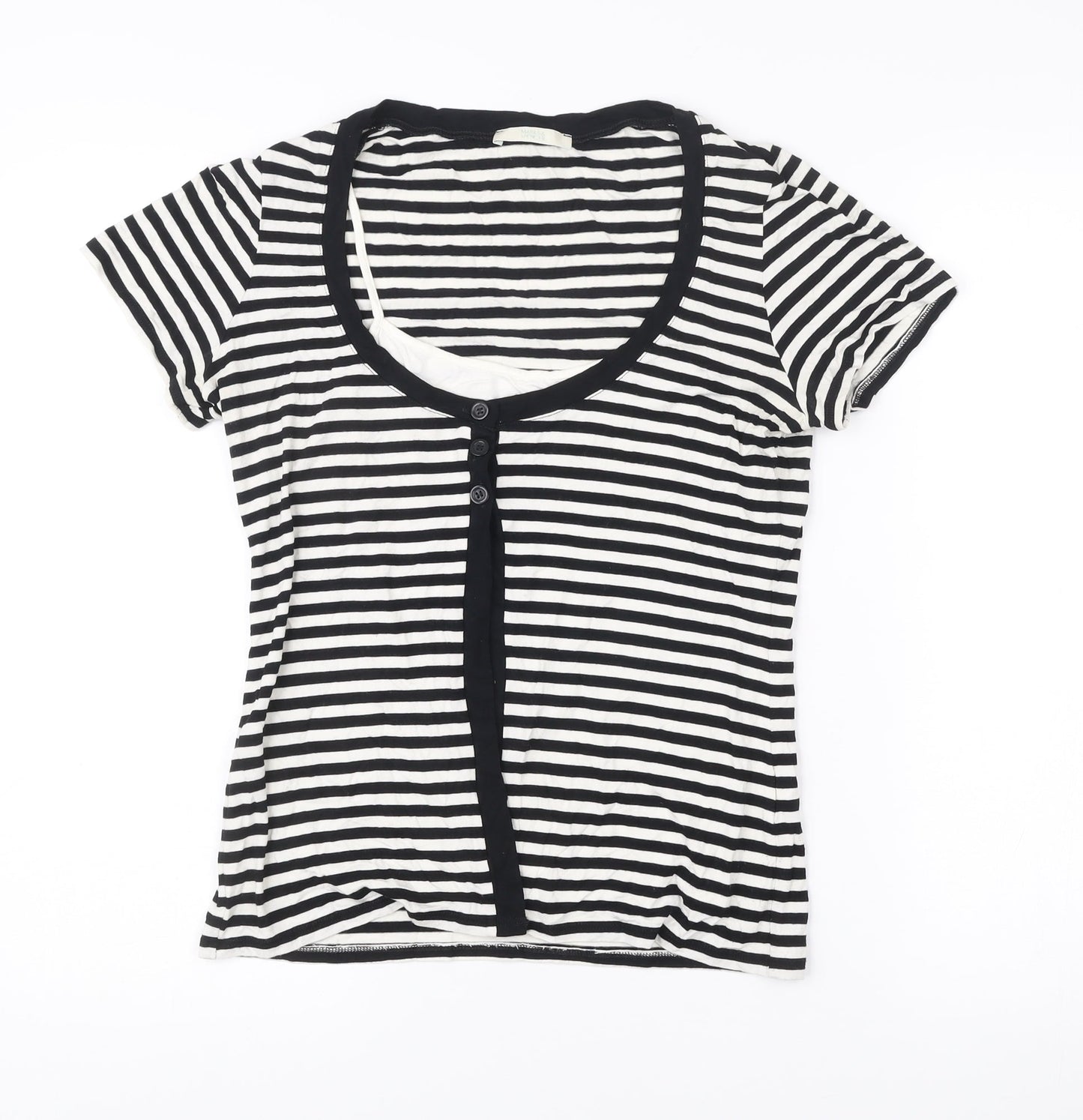 Womens UK Size 12 Marks and Spencer Multicoloured Basic T-Shirt