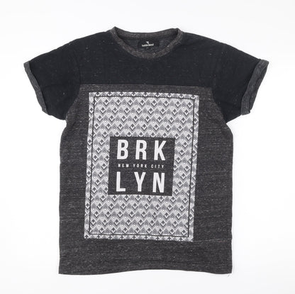 Twisted Soul Men’s Black Medium BRKLYN Graphic Print T-Shirt