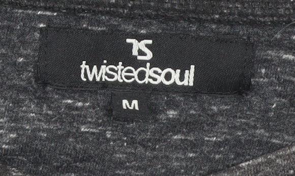 Twisted Soul Men’s Black Medium BRKLYN Graphic Print T-Shirt