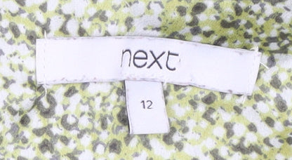 Womens UK Size 12 NEXT Multicoloured Tunic Blouse