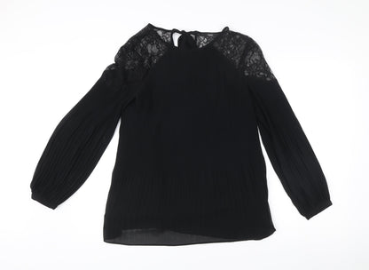 Womens UK Size 14 NEXT Black Tunic Blouse