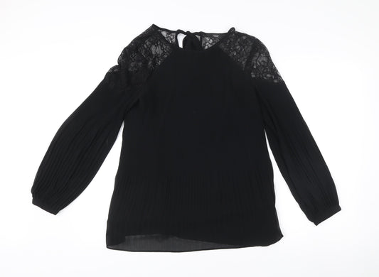 Womens UK Size 14 NEXT Black Tunic Blouse