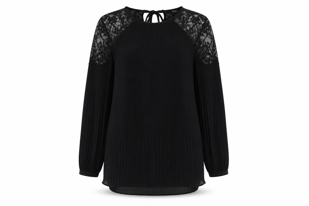 Womens UK Size 14 NEXT Black Tunic Blouse