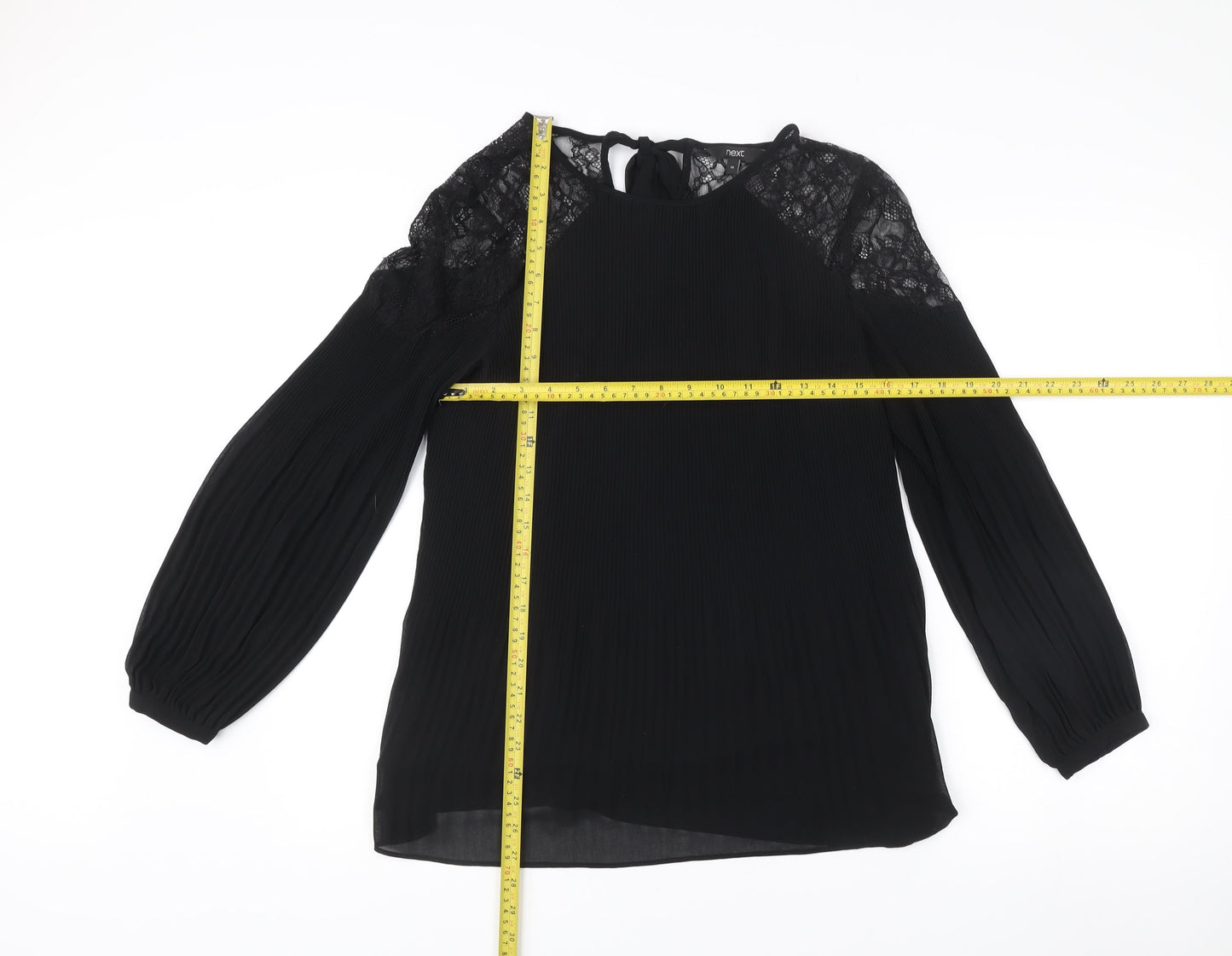 Womens UK Size 14 NEXT Black Tunic Blouse
