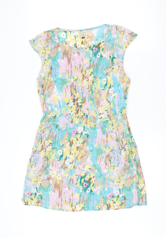 River Island Women's Multicoloured Strapless Floral Dress Size 12