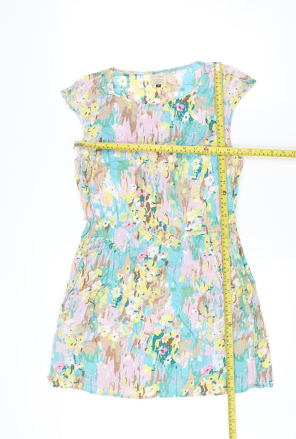 River Island Women's Multicoloured Strapless Floral Dress Size 12