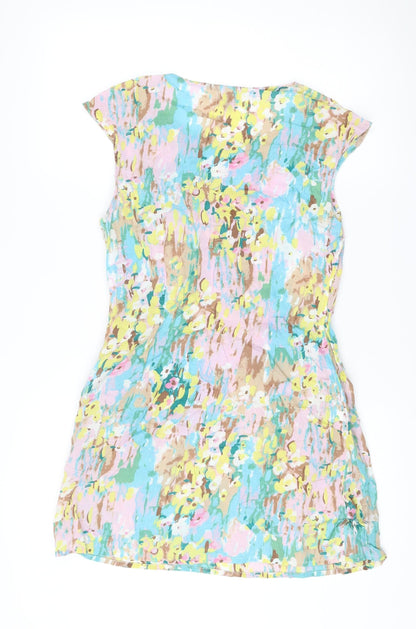 River Island Women's Multicoloured Strapless Floral Dress Size 12