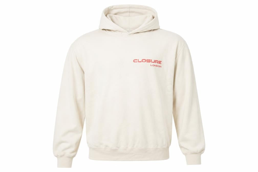 Mens UK Size XL Closure London Beige Pullover Hoodie