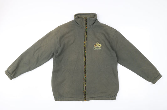 Mens UK Size M Cityscape Green Basic Jacket
