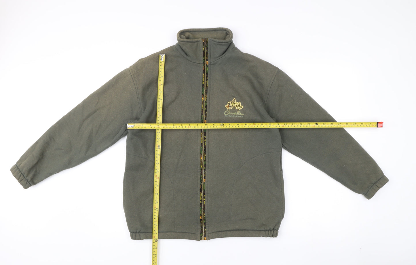 Mens UK Size M Cityscape Green Basic Jacket