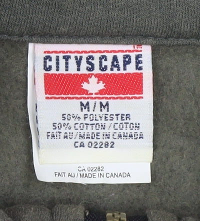 Mens UK Size M Cityscape Green Basic Jacket