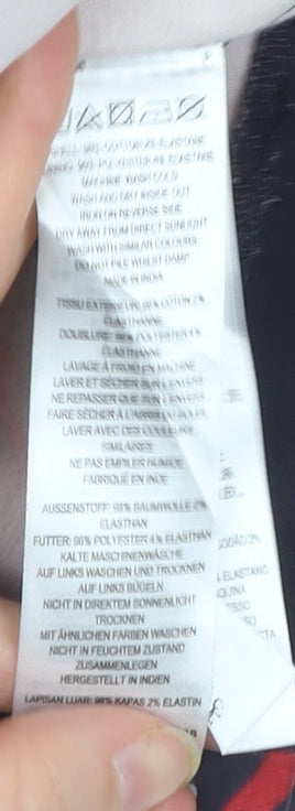 French Connection Women’s Black Red Bodycon Dress XS V-Neck Party