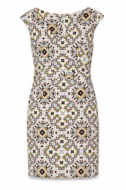 French Connection Women’s Multicoloured Size 10 Sleeveless Shift Dress