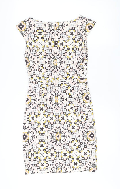 French Connection Women’s Multicoloured Size 10 Sleeveless Shift Dress