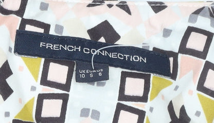 French Connection Women’s Multicoloured Size 10 Sleeveless Shift Dress